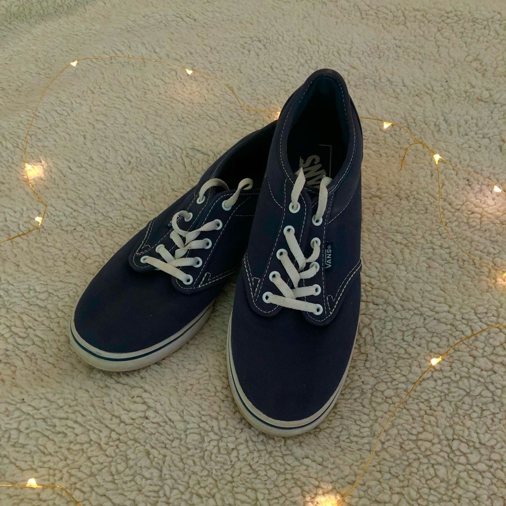 Blue Vans Authentic Low Top Shoe